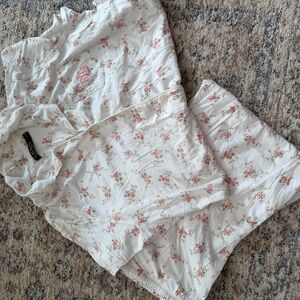 Ralph Lauren White Floral Women's Pajama Set